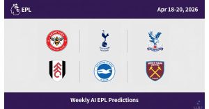 Premier League Match Predictions — Apr 18–20, 2026