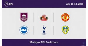 Premier League Match Predictions: Apr 11-13, 2026